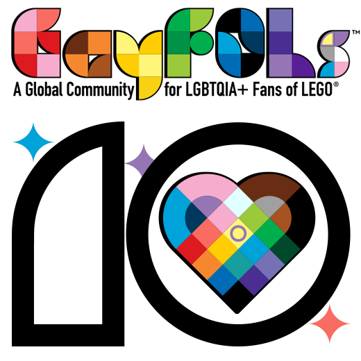 GayFOLs 10th Anniversary Logo